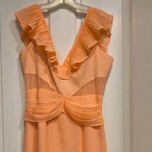 Keepsake Peach Chiffon Dress